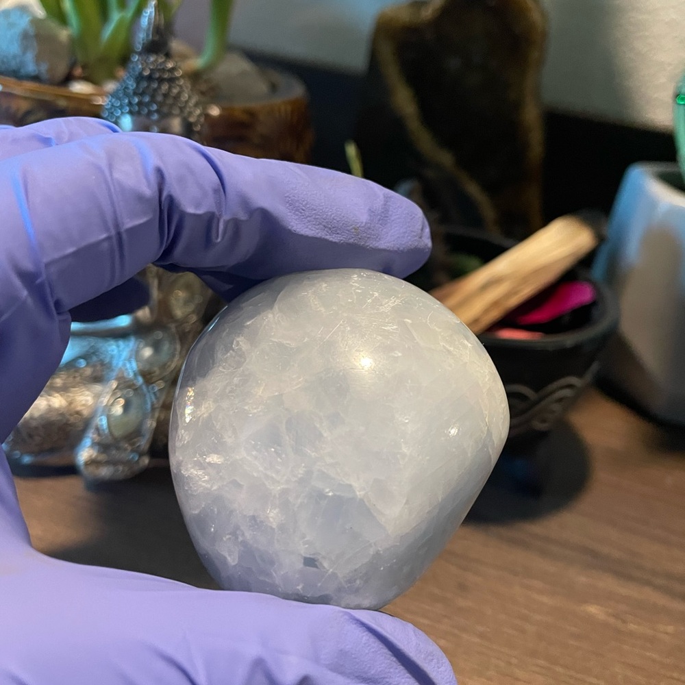 Blue Calcite Palm - Picture 8 of 8
